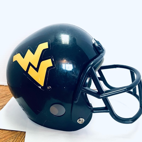 Franklin WVU West Virginia Mountaineers Kids Football  Helmet Toy No Chin Strap - Picture 5 of 9